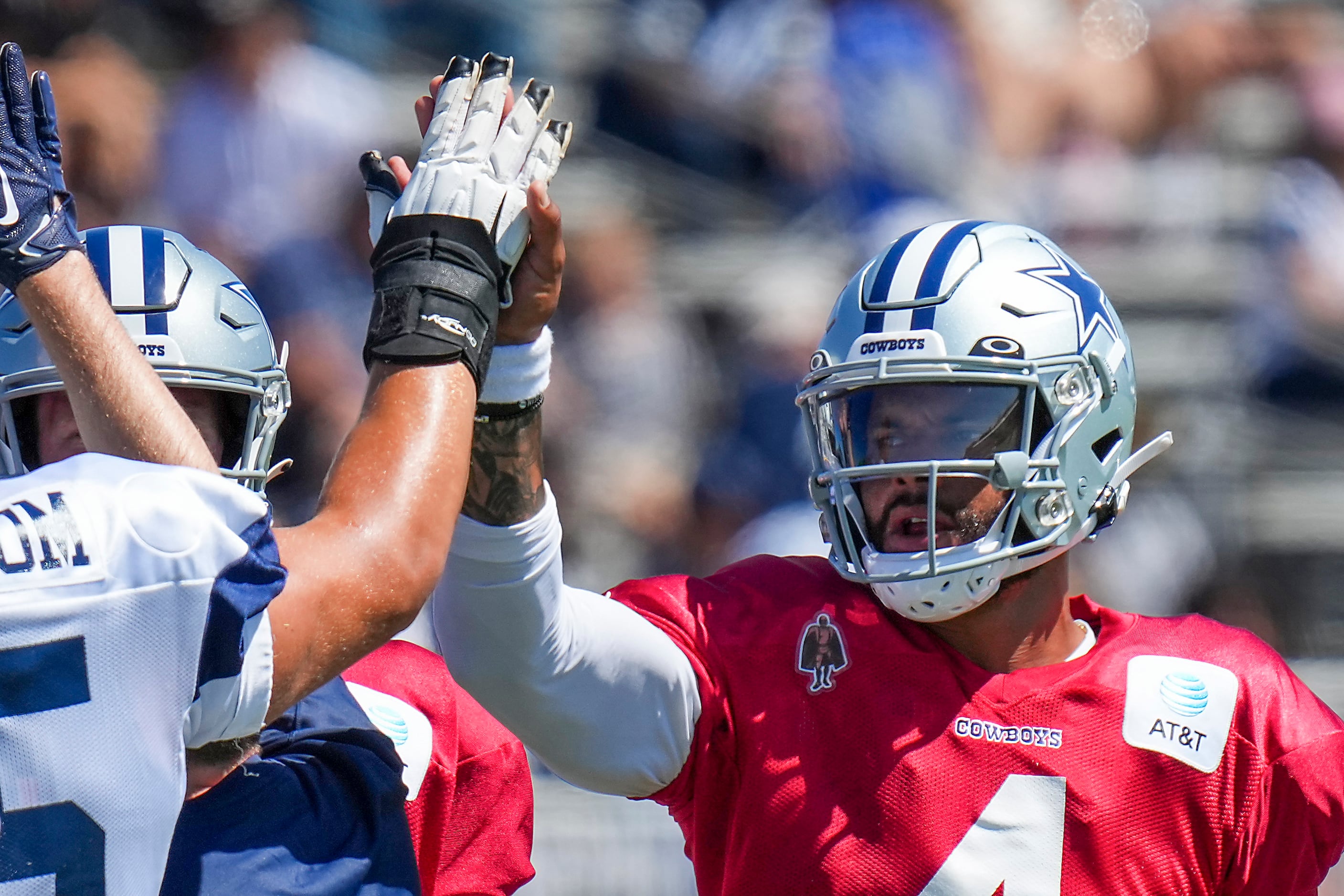 Dallas Cowboys center Alec Lindstrom (65) is seen during the