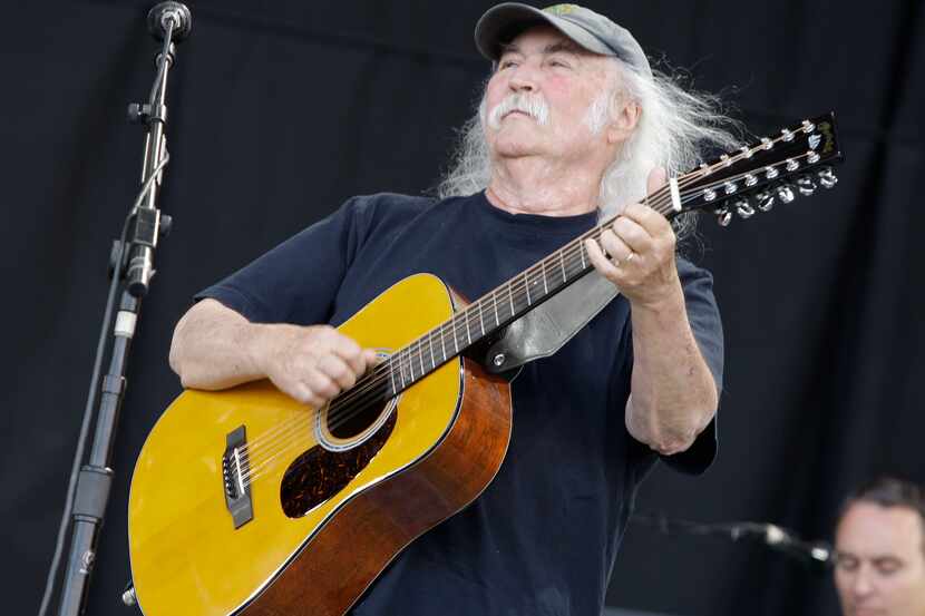 David Crosby performs at Glastonbury Festival in England, on June 27, 2009. Crosby, the...