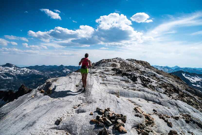 During her 60-mile hike to the lodge, the author visited the summit of the nearly...