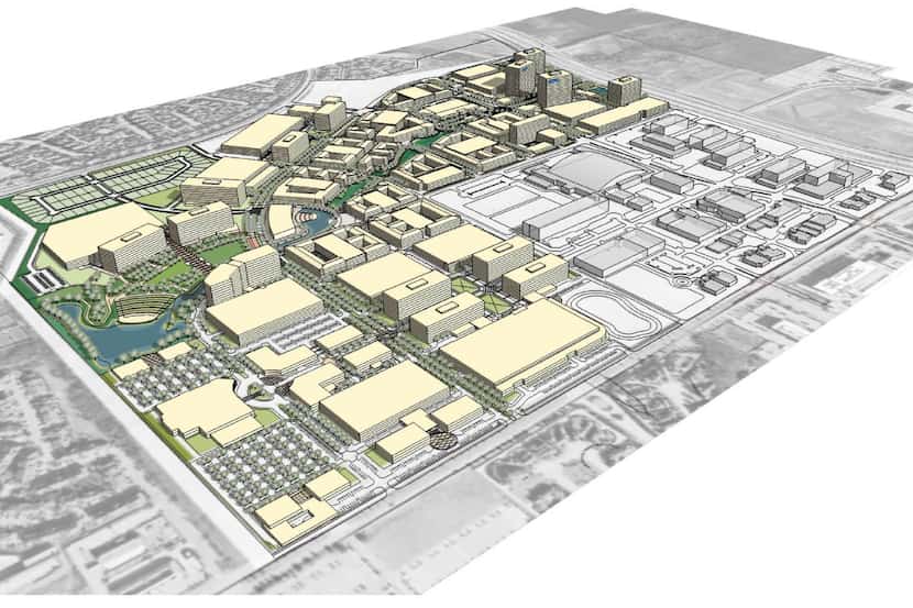 The 242-acre Frisco Station development on the Dallas North Tollway in Frisco will wrap...