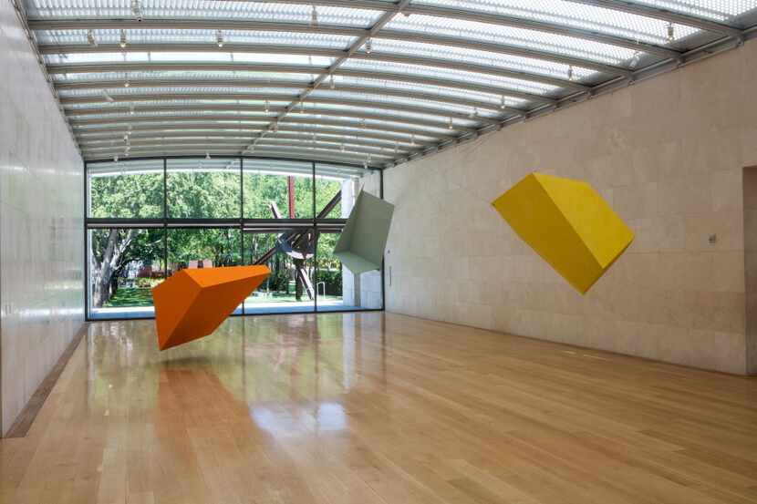  Joel Shapiro's work as seen in the primary viewing gallery of the Nasher Sculpture Center,...