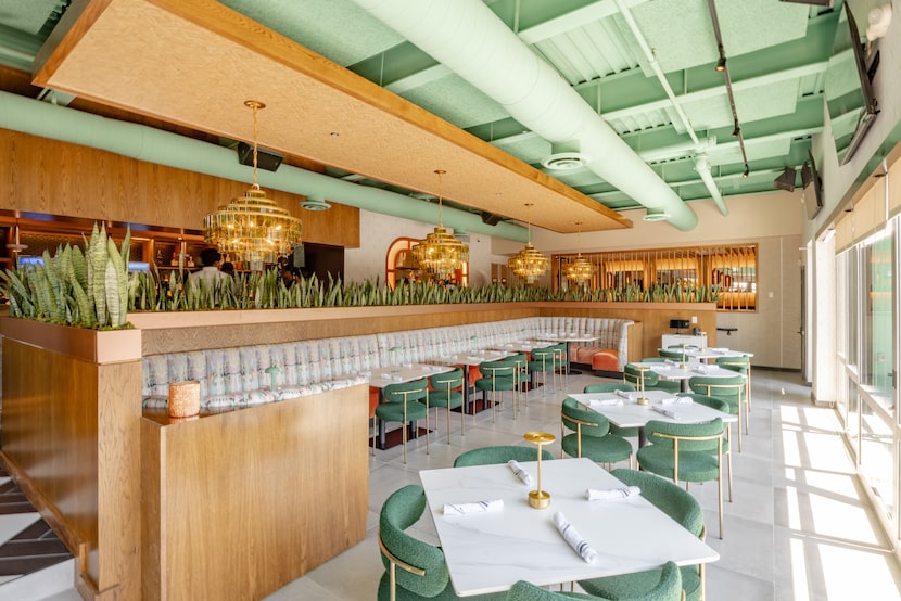 Interior of The Charlotte, an American bistro opening on Henderson Avenue