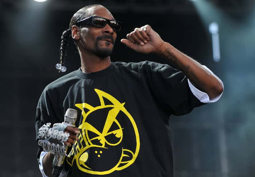 Hip-hop artist Snoop Dogg performs on stage at the Balaton Sound festival in Zamardi,...