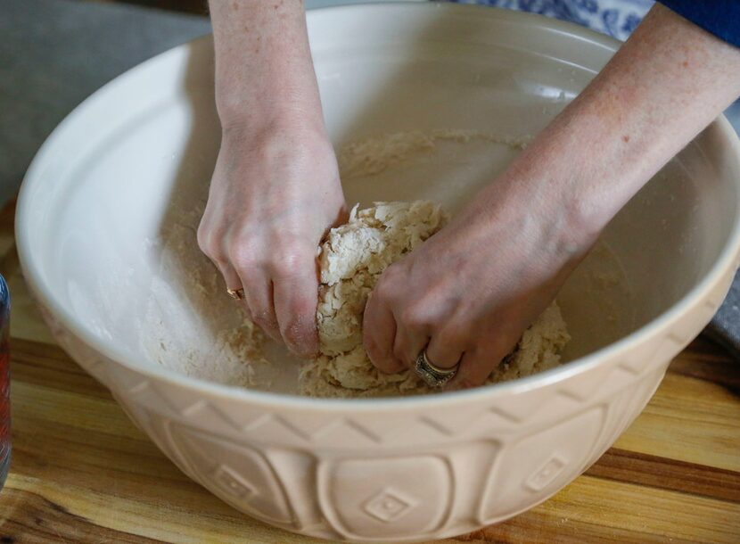 Knead dough for 5 to 8 minutes or until the dough is elastic and smooth. 