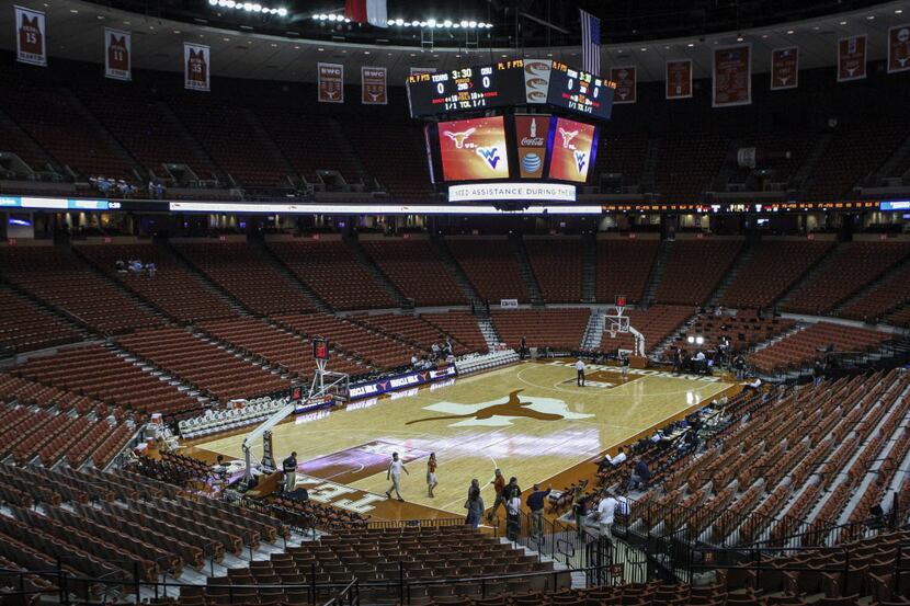 The Frank Erwin Special Events Center prior to the game between the Texas Longhorns and the...