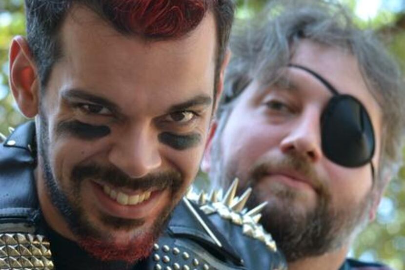 
Joey Folsom (left) as Odysseus Rex and Brian Wick as Gil Pepper in Year of the Rooster 
