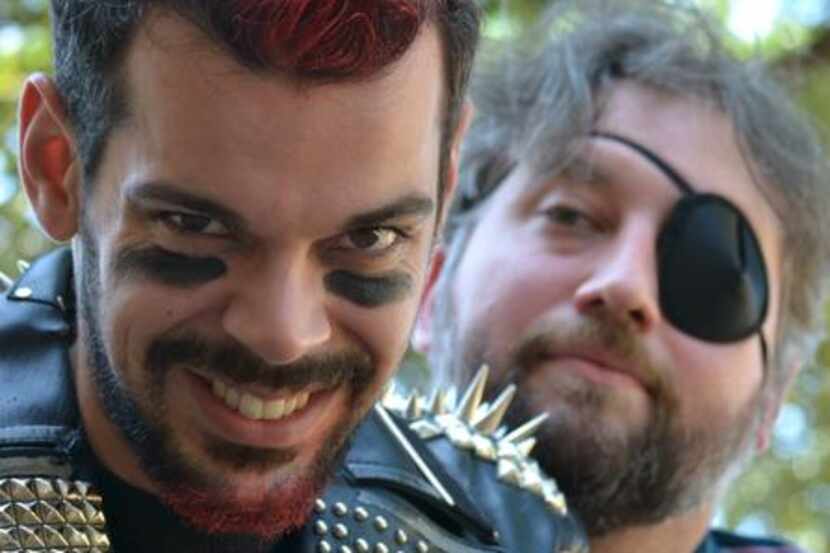 
Joey Folsom (left) as Odysseus Rex and Brian Wick as Gil Pepper in Year of the Rooster 
