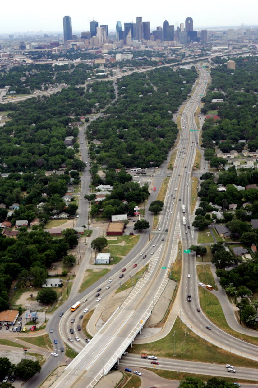 "Dead Man's Corner" (or Dead Man's Curve) on U.S. 175 is where C.F. Hawn Freeway (bottom,...