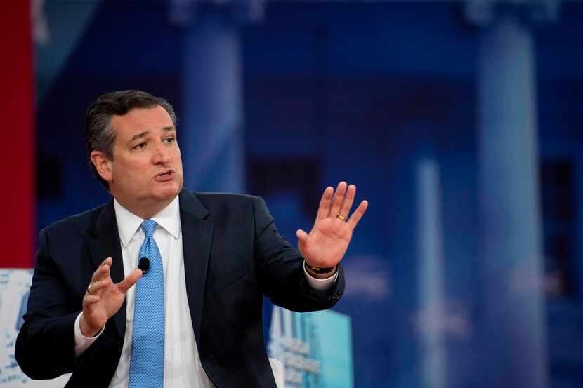 Sen. Ted Cruz, R-Texas, spoke during the 2018 Conservative Political Action Conference at...