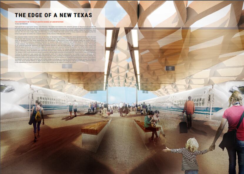 The winning proposal for the urban design prize, by Dana Moore, Nathan Chen, UJ Song, Hannah...
