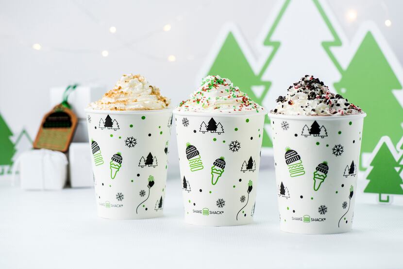 Shake Shack in Dallas is selling a trio of holiday-themed custards: pumpkin pie, Christmas...