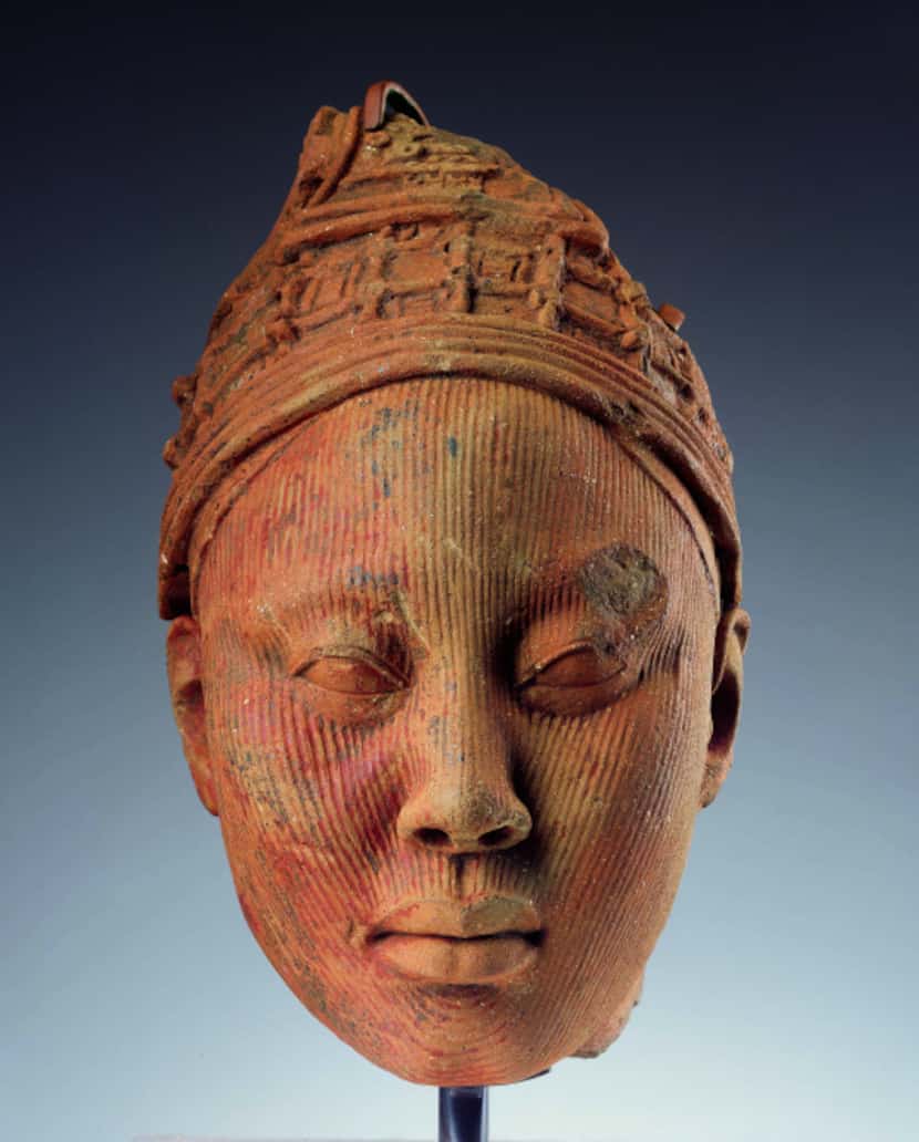Head, Possibly a King Ife culture, southwestern Nigeria, Africa; Terracotta with residue of...