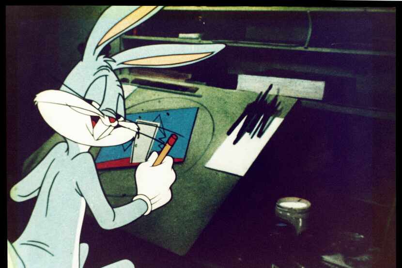 Bugs Bunny in the cartoon masterpiece "Duck Amuck" (1953), part of the exhibit "What's Up,...