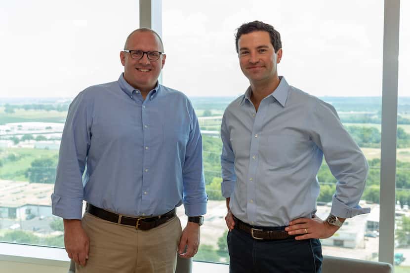 Steve Davis (left), president of J. Small Investments, and Matt Crommett, director at Lyda...