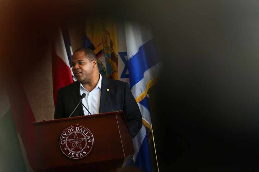 Dallas Mayor Eric Johnson announces the creation of the Mayor's Task Force on Safe...