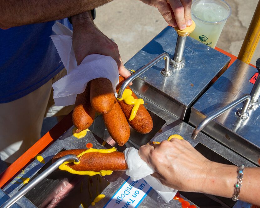 Mustard. That's the appropriate condiment for a Fletcher's Corny Dog, says Amber Fletcher.