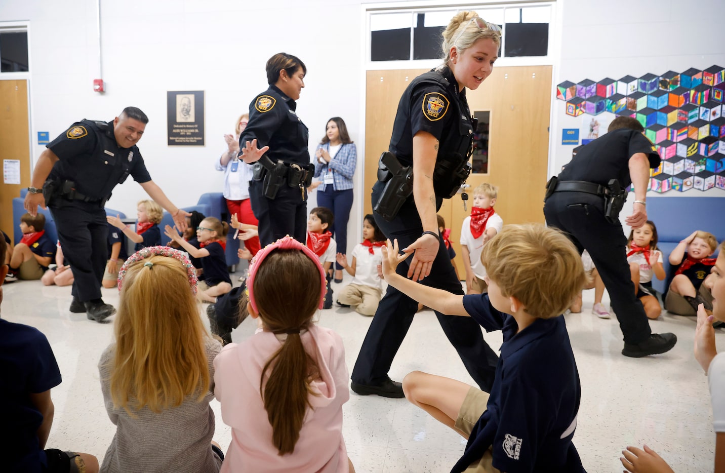 (From left) Fort Worth Police Sgt Joel Stary, officers Vicky Vergara and Amanda Demore ...