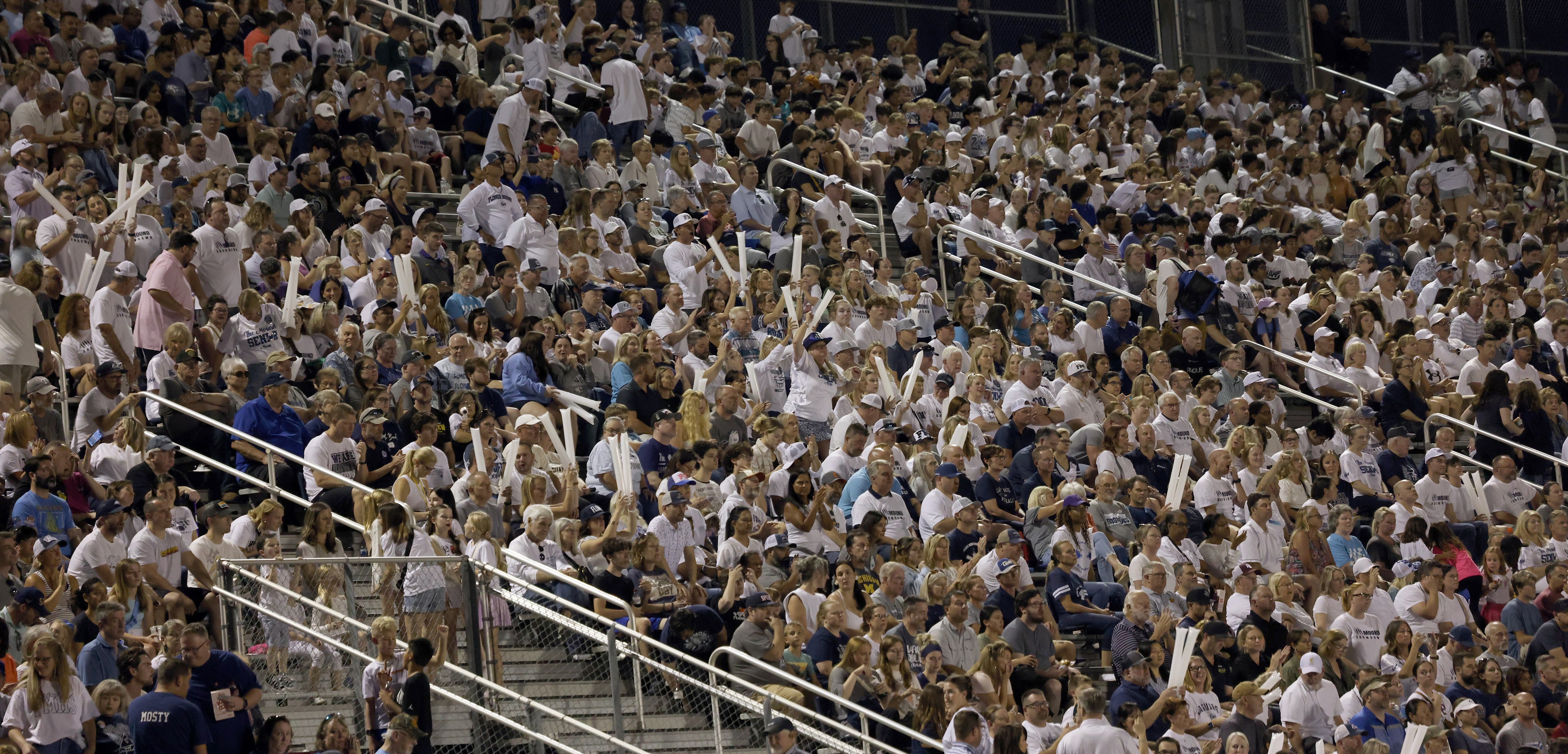 A capacity crowd was on hand as Flower Mound fans filled the home side of the stadium in the...