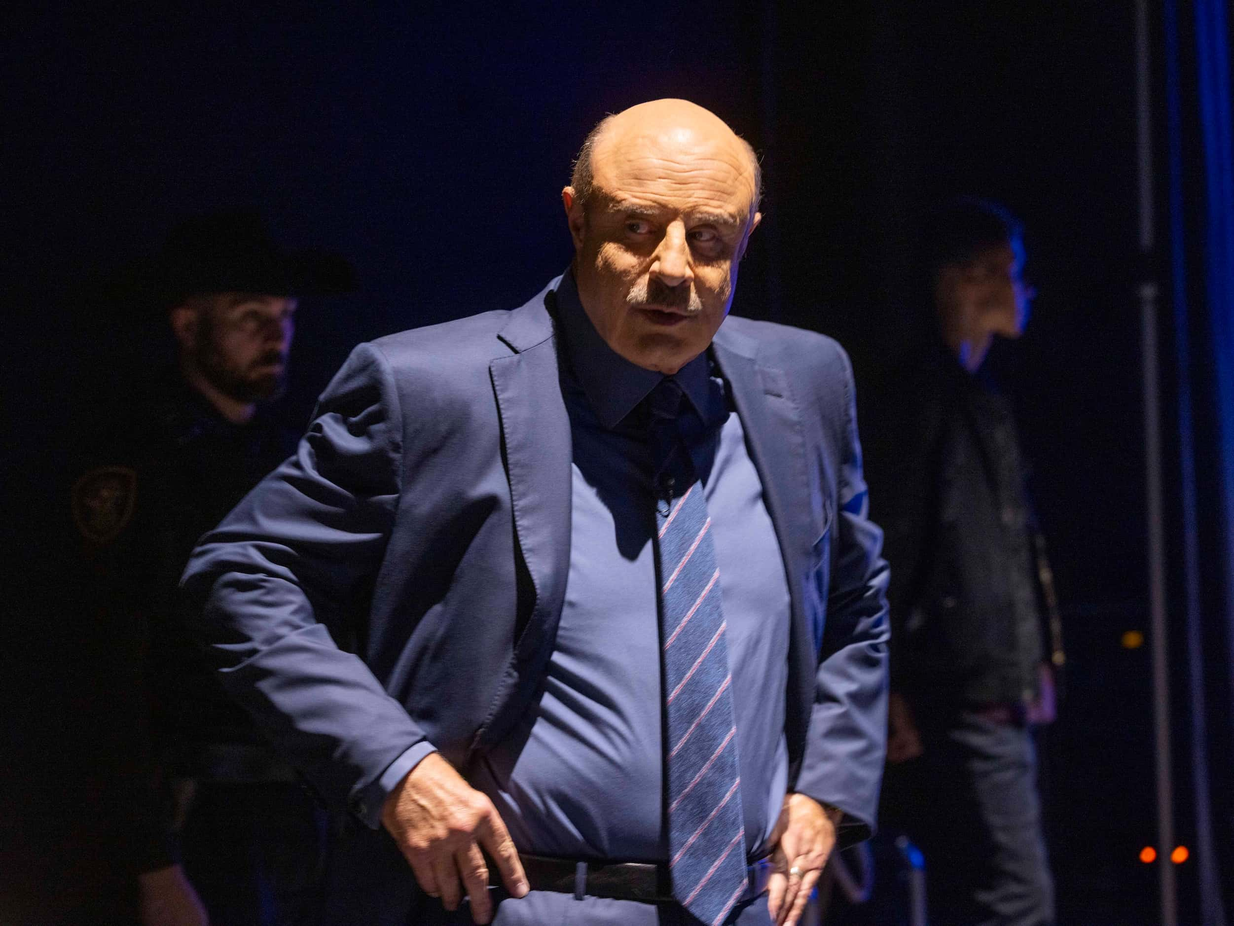 Phil McGraw, better known as Dr. Phil, waits backstage before the taping of his ‘Dr. Phil...