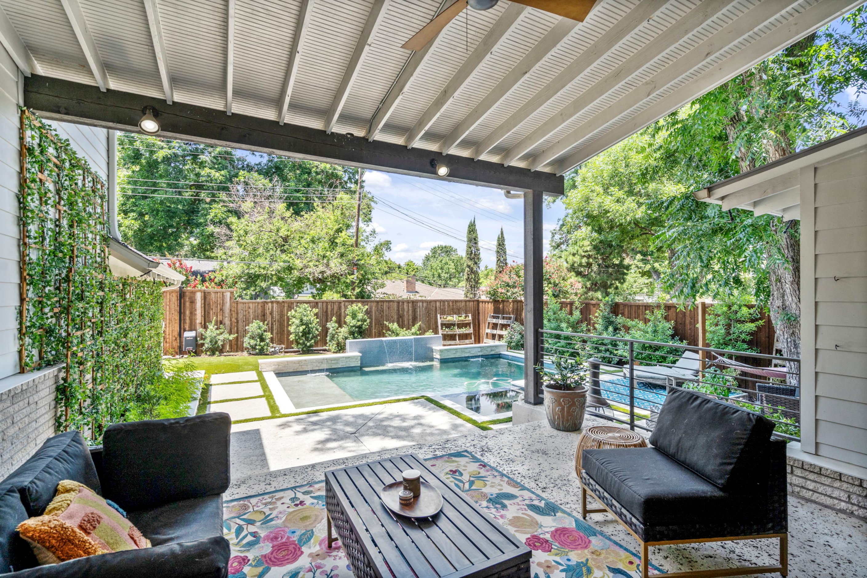 The pool was added a few years after the home was built in 2015.