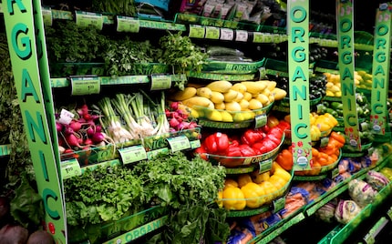 Organic produce at the new Tom Thumb at 11401 Coit Road in Frisco. 