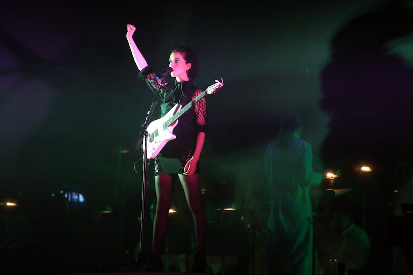 Annie Clark (St. Vincent) performs with the Dallas Symphony Orchestra at the Winspear Opera...