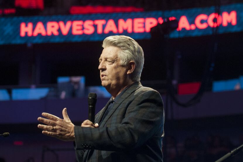 Jack Graham, pastor of Prestonwood Baptist Church, led a prayer during Harvest America at...