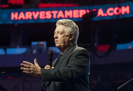 Jack Graham, pastor of Prestonwood Baptist Church, led a prayer during Harvest America at...