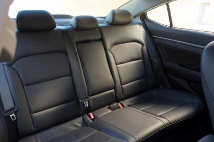 The 2017 Hyundai Elantra has ample headroom and legroom in the back seat. 2017 ELANTRA SEDAN
