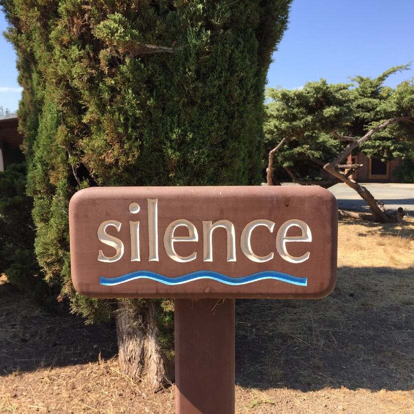 Silence is required while visiting New Camaldoli Hermitage, Big Sur, Calif.