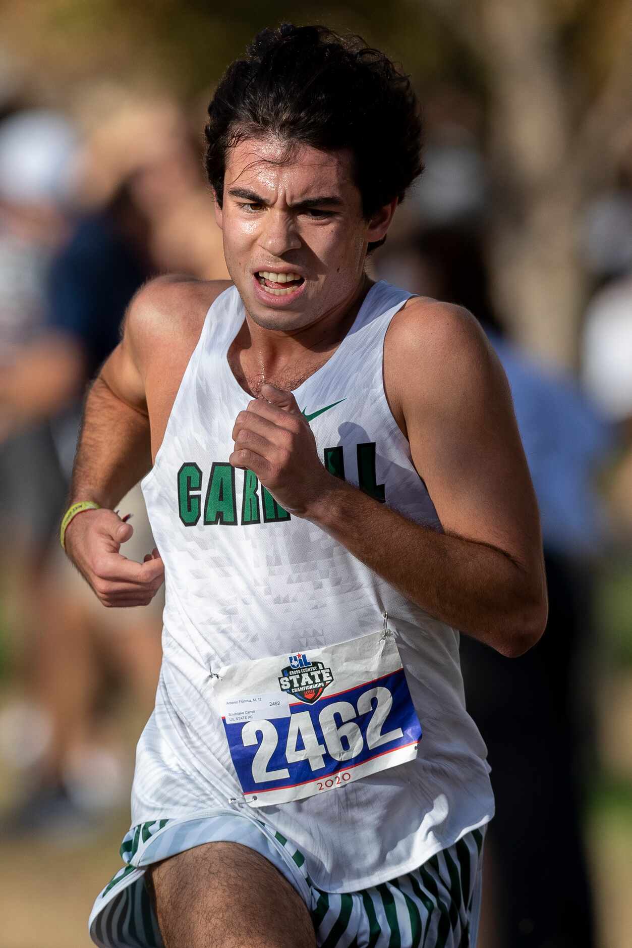 Southlake Carroll's Antonio Florcruz (2462) finishes fifth in the boys UIL Class 6A state...