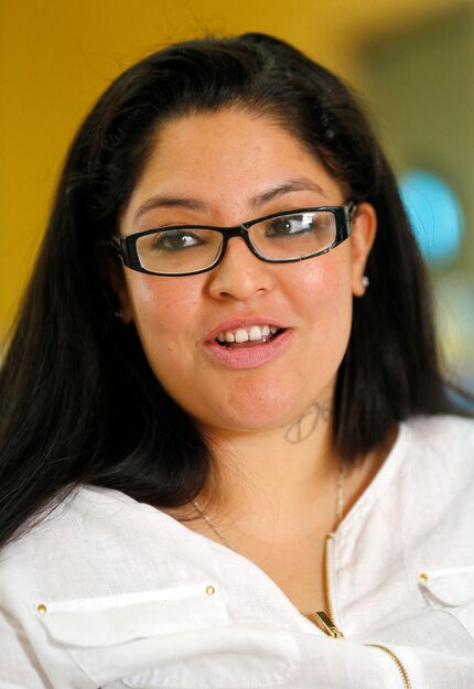 Mother Priscilla Salas says she's gained self-confidence through the program. (Tom Fox/Staff...