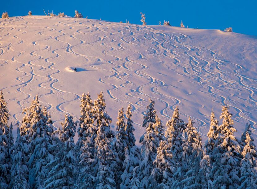 
Mount Bachelor, which is 22 miles west of Bend, Ore., has new snow and could stay open...