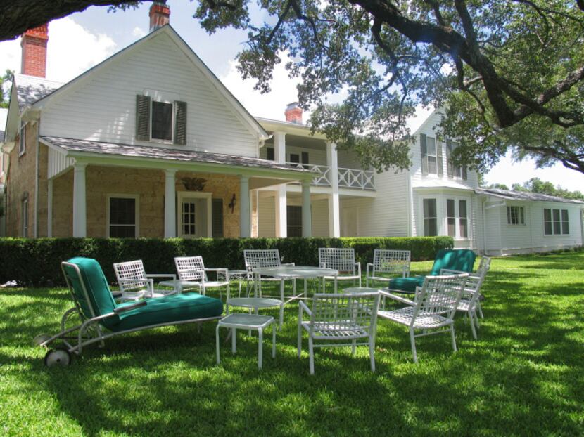 The LBJ Ranch home, also known as the Texas White House, is at the LBJ Ranch in Stonewall.