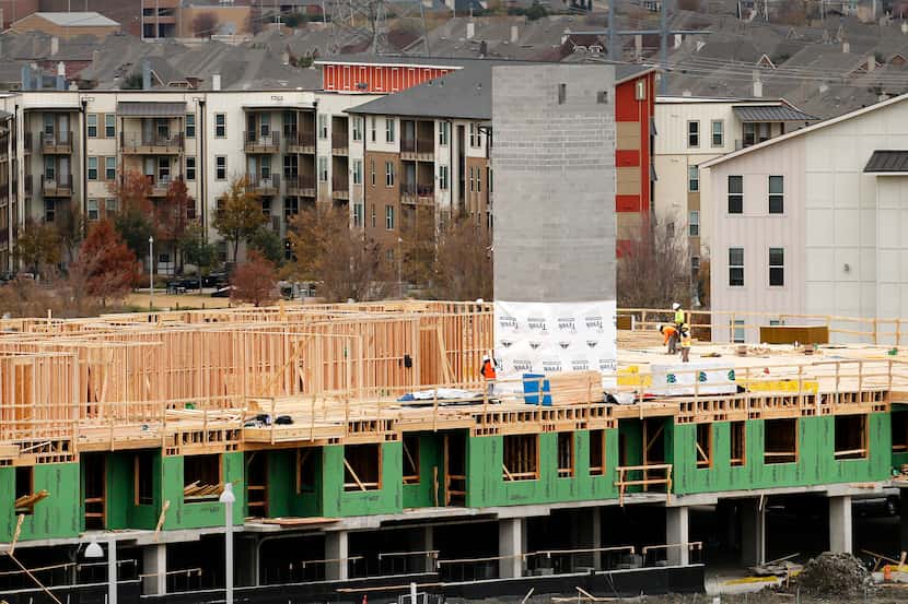 Permits for new D-FW apartment and multifamily home construction are down more than 40% over...