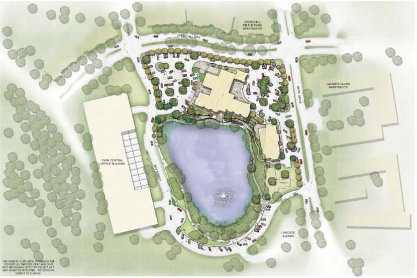 Site map of the 9 acre, $43 million T. Boone Pickens Hospice and Palliative Care Center,...