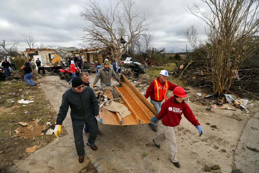 A volunteer group from West Texas District Church of the Nazarene, led by Team Rubicon,...