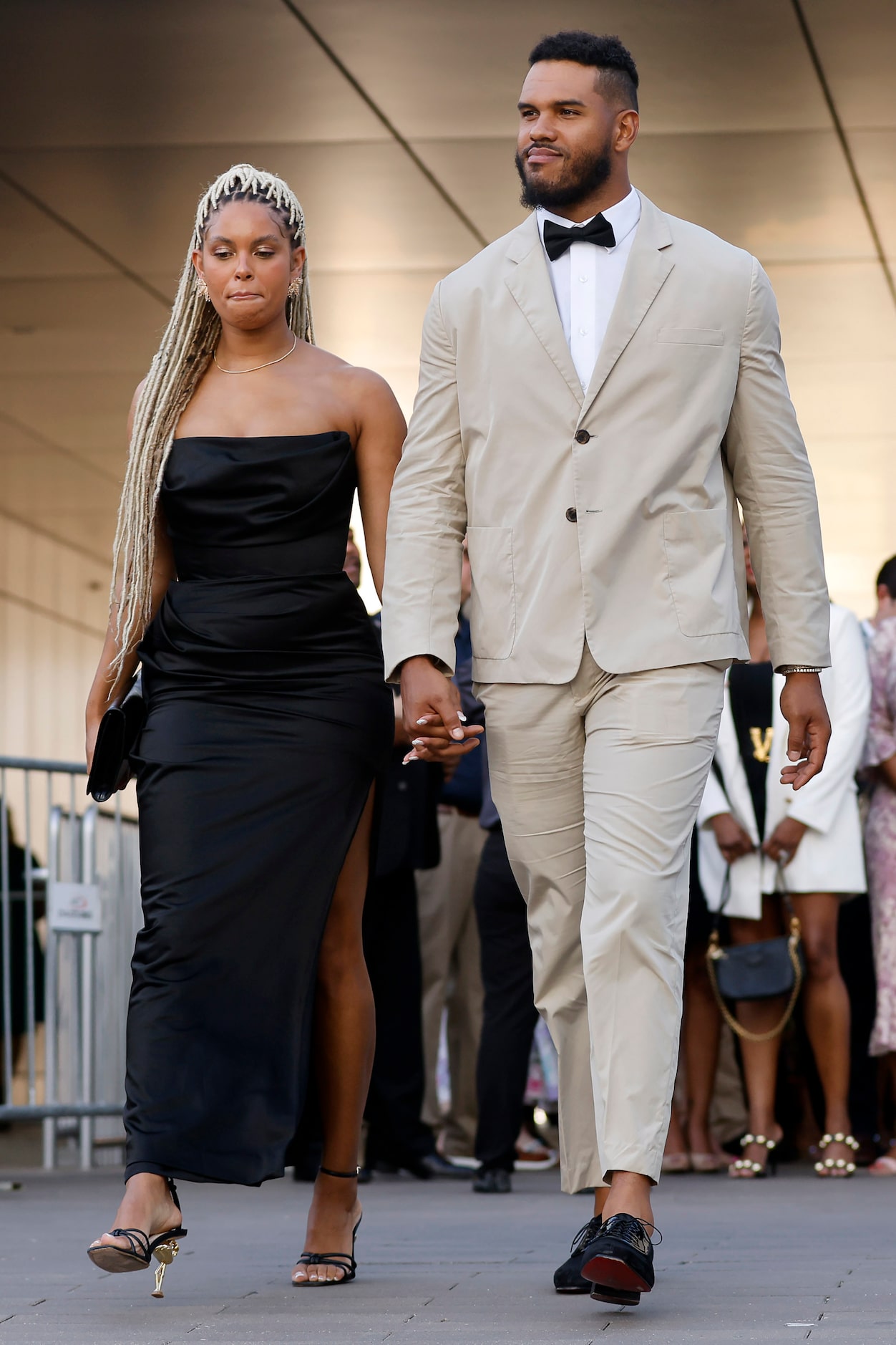 Dallas Cowboys linebacker Anthony Barr arrives to the Dallas Cowboys Season Kickoff event at...