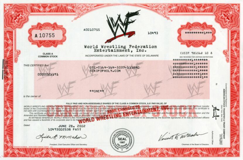 Though paper stocks — like this one for World Wrestling Entertainment — are popular, they...