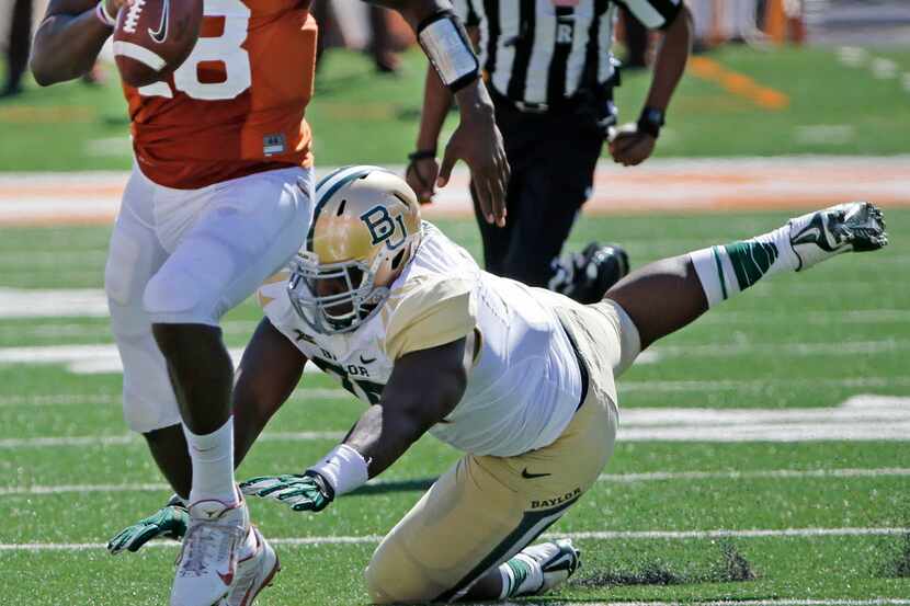 Texas quarterback Tyrone Swoopes is pictured during the Baylor University Bears vs. the...