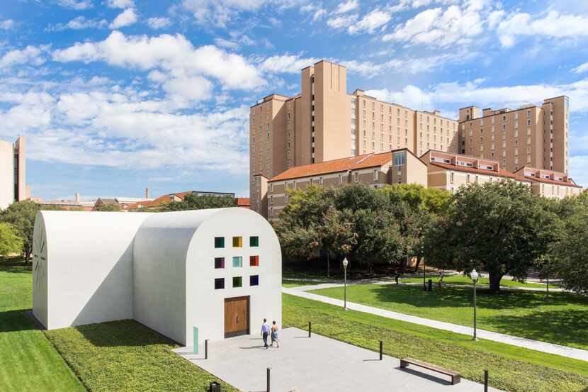 Artist Ellsworth Kelly's "Austin" is a striking addition to the University of Texas campus.