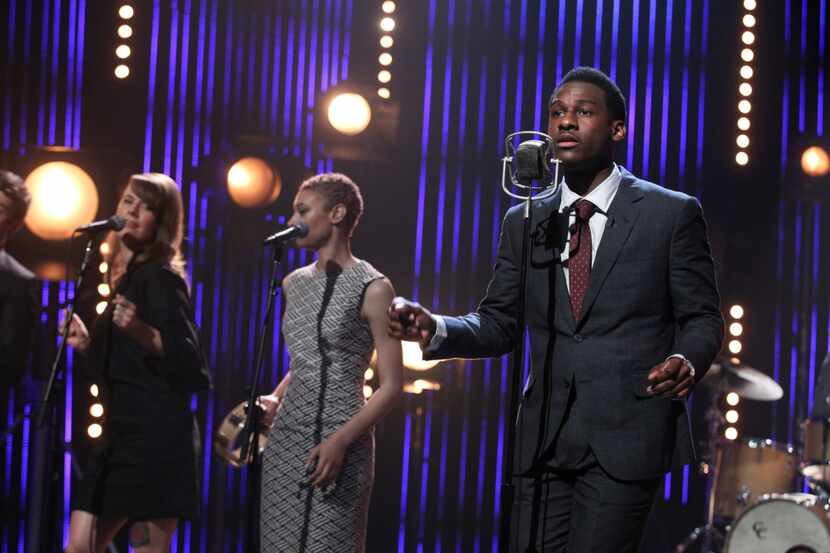 Leon Bridges performs on The Late Late Show with James Corden on March 25, 2015.