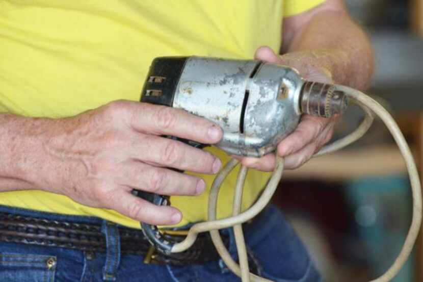 
After decades of observing his stepfather’s projects, O’Neil inherited his electric drill.
