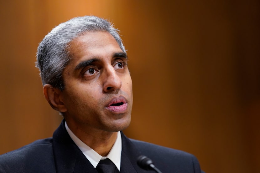 Surgeon General Dr. Vivek Murthy testifies before the Senate Finance Committee on Capitol...