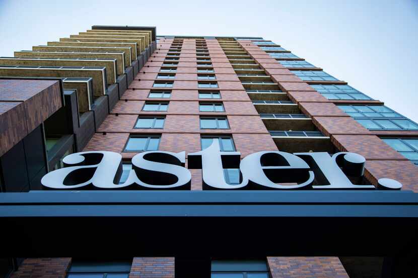 The 270-unit luxury Aster apartment tower is opening this week after more than two years of...