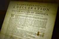 This original copy of the Declaration of Independence, printed on the night of July 4, 1776,...