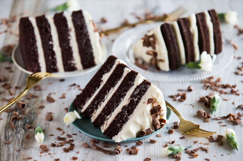 A Guinness cake with Irish cream cream cheese icing.