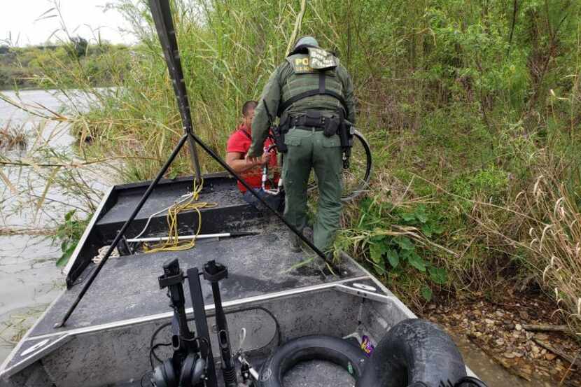 A Guatemalan man with no legs was rescued from an island in the Rio Grande last week.