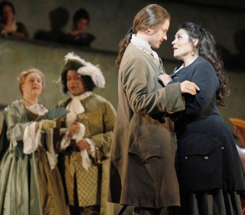 
Edwin Crossley-Mercer supplied a well-focused baritone for Lescaut, while Ailyn Pérez...