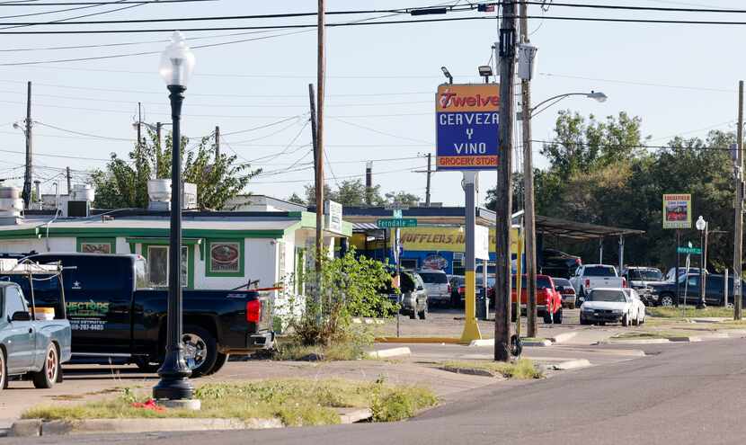 Various businesses sit along South Edgefield Avenue in the Elmwood neighborhood,